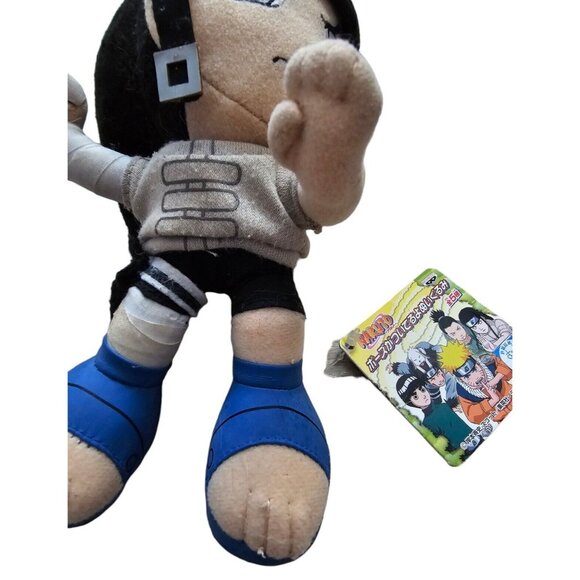 Naruto Banpresto Plush 2005 Hyuga Neji Posing Anime Figure Japan With Tag RARE - Picture 11 of 14